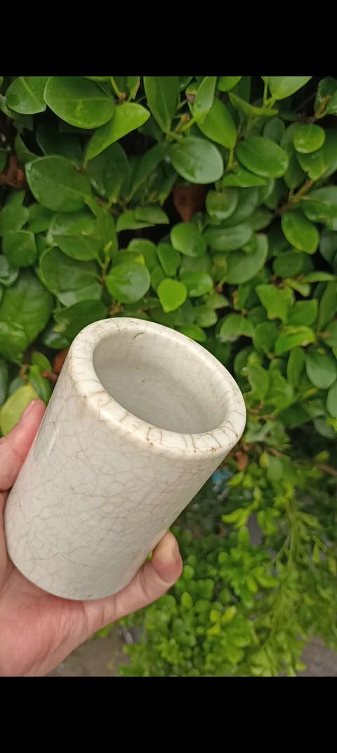 古玩陶瓷【無托實拍】哥釉筆筒拍賣,當(dāng)前價格500元