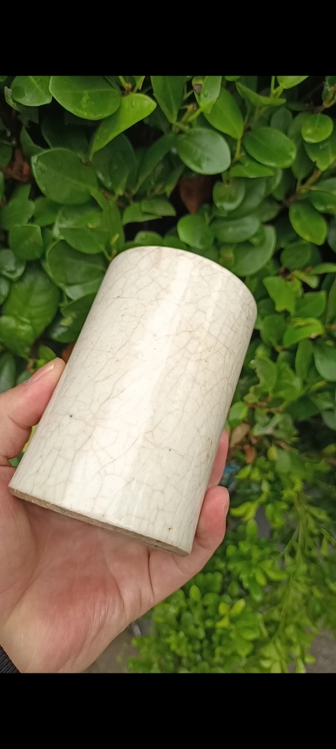 古玩陶瓷【無托實拍】哥釉筆筒拍賣,當(dāng)前價格500元