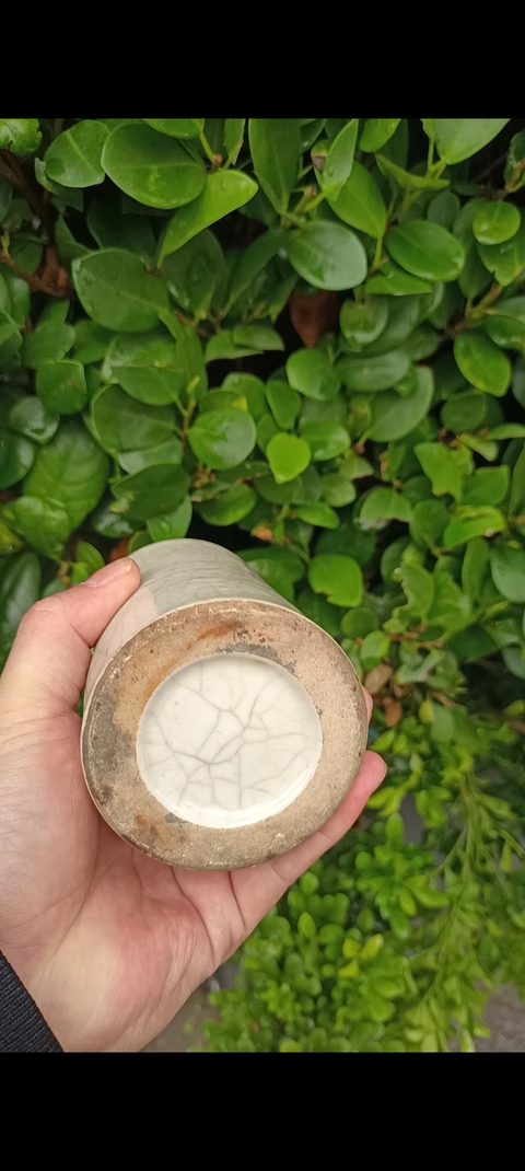古玩陶瓷【無托實拍】哥釉筆筒拍賣,當(dāng)前價格500元