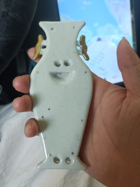 古玩陶瓷晚清粉彩人物故事紋壁瓶拍賣,當前價格3888元
