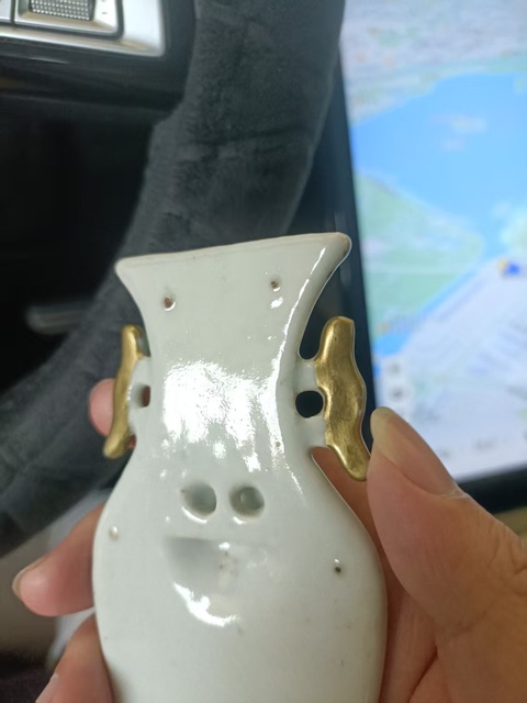 古玩陶瓷晚清粉彩人物故事紋壁瓶拍賣,當前價格3888元