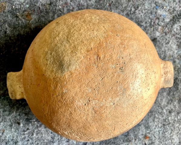 古玩陶瓷馬家窯彩陶辛店類型雙耳缽真品鑒賞圖