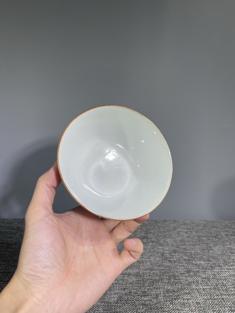 古玩陶瓷民國.釉下彩花鳥紋茶碗拍賣,當前價格0元