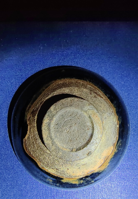 古玩陶瓷宋代黑釉籃毫建盞(正窯口)拍賣,當前價格6800元