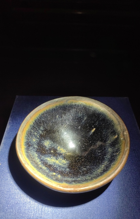 古玩陶瓷宋代黑釉籃毫建盞(正窯口)拍賣,當前價格6800元
