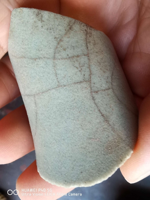 古玩陶瓷宋汝窯標本真品鑒賞圖