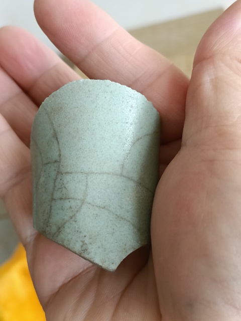 古玩陶瓷宋汝窯標本真品鑒賞圖