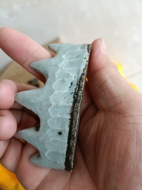 古玩陶瓷晚清青白釉筆架山真品鑒賞圖