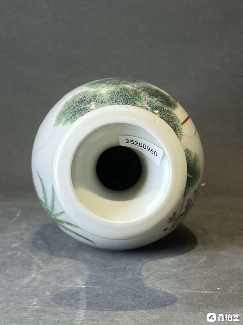古玩陶瓷仕女粉彩瓶真品鑒賞圖