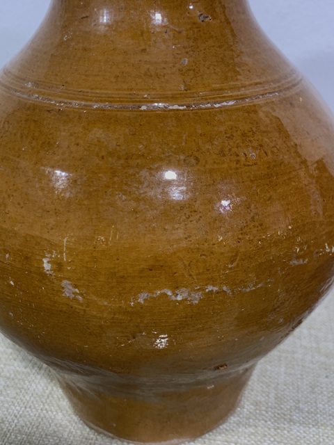 古玩陶瓷黃釉漢壺拍賣，當(dāng)前價格4500元