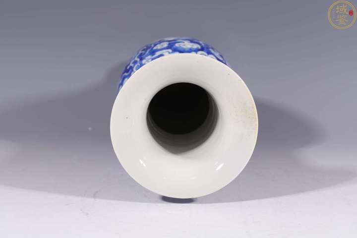 古玩陶瓷清代青花龍紋鳳尾尊拍賣，當前價格13600元