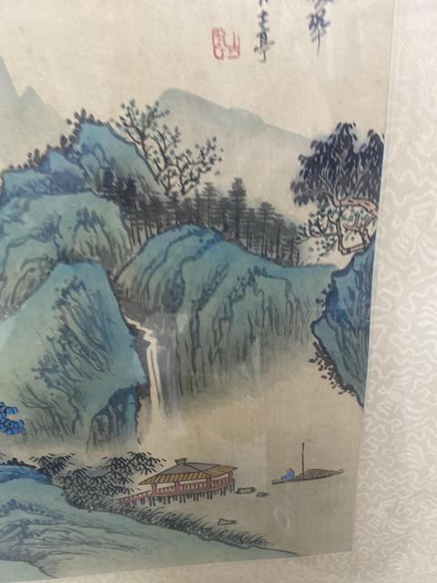 古玩字畫溪亭暖翠真品鑒賞圖