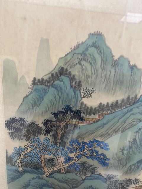 古玩字畫溪亭暖翠真品鑒賞圖