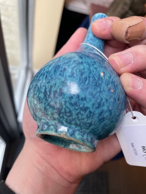 古玩陶瓷爐鈞釉膽瓶真品鑒賞圖