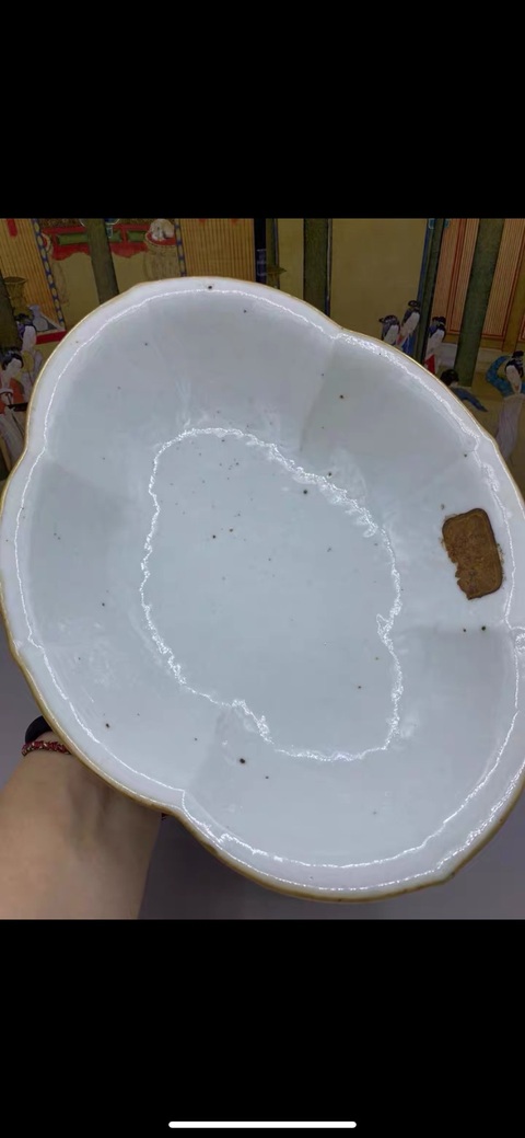 古玩陶瓷清道咸時期 粉彩無雙譜人物高足貢碗拍賣，當前價格9777元
