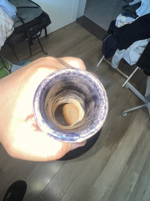 古玩陶瓷清晚·茄皮紫釉天球瓶 真品鑒賞圖