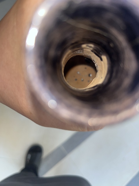古玩陶瓷清晚·茄皮紫釉天球瓶 真品鑒賞圖