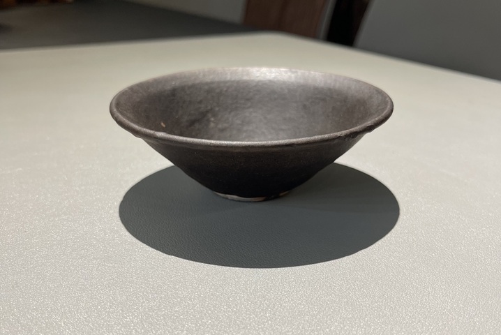 古玩陶瓷宋代黑釉斗笠盞拍賣，當前價格2888元
