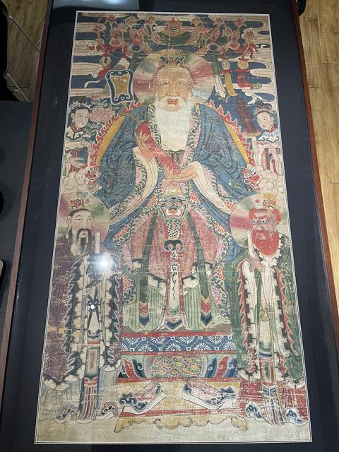 古玩字畫清代早期道教廟畫拍賣，當前價格12888元