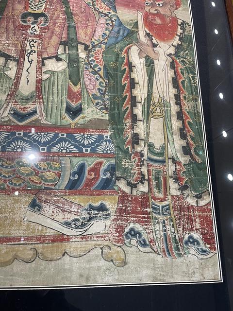 古玩字畫清代早期道教廟畫拍賣，當前價格12888元