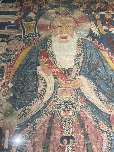 古玩字畫清代早期道教廟畫拍賣，當前價格12888元