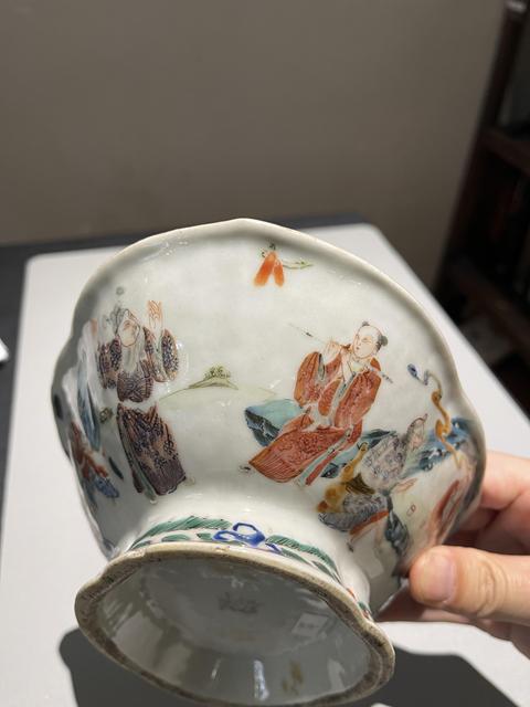 古玩陶瓷清代粉彩八仙供碗拍賣，當前價格8888元