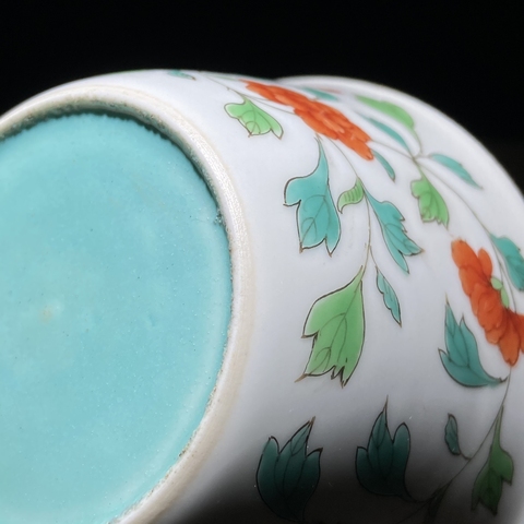 古玩陶瓷龍鳳紋馬蹄杯真品鑒賞圖