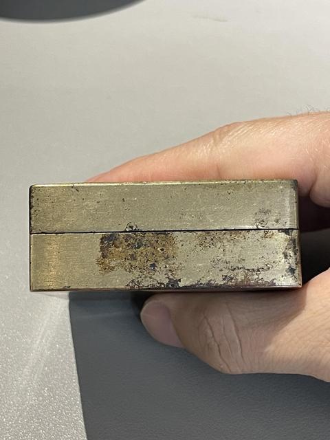 古玩銅器晚清銅墨盒拍賣，當前價格3888元