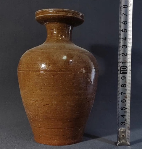 古玩陶瓷精美兩晉時期盤口壺拍賣,當前價格3888元