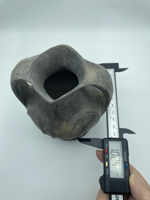 古玩陶瓷漢代·黑陶羊頭壺真品鑒賞圖