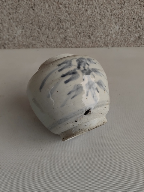 古玩陶瓷青花花卉紋蓋罐拍賣,當前價格580元