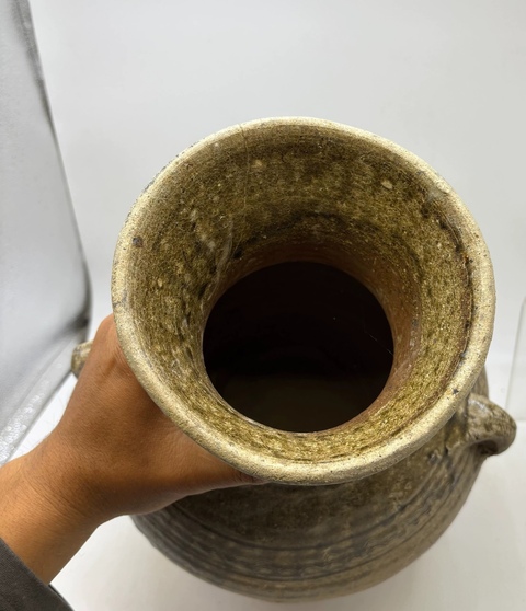 古玩陶瓷東漢雙系罐真品鑒賞圖