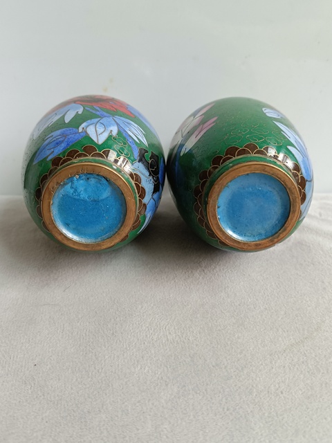 古玩雜項景泰藍花瓶真品鑒賞圖
