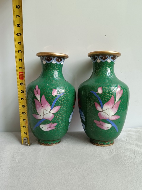古玩雜項景泰藍花瓶真品鑒賞圖