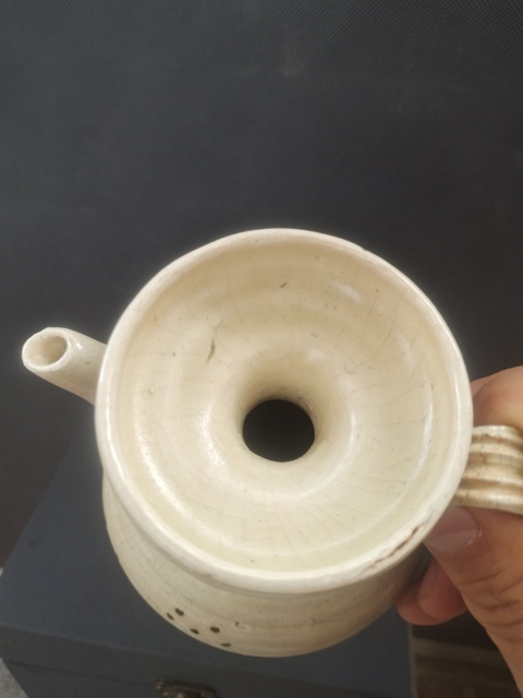 古玩陶瓷宋代·青白釉褐彩執壺 真品鑒賞圖