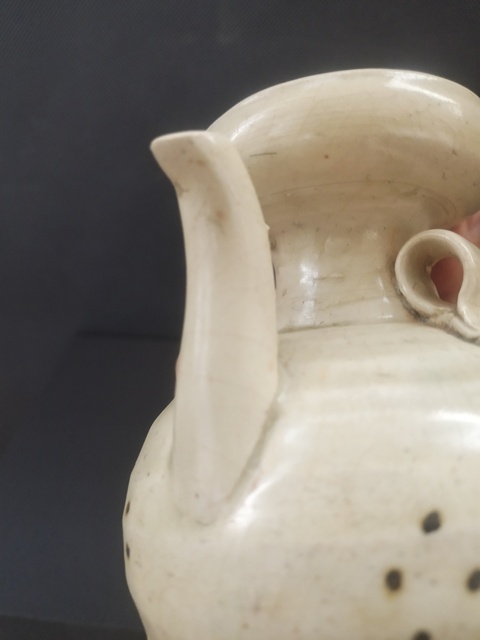 古玩陶瓷宋代·青白釉褐彩執壺 真品鑒賞圖