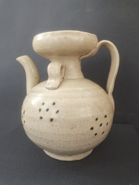古玩陶瓷宋代·青白釉褐彩執壺 真品鑒賞圖
