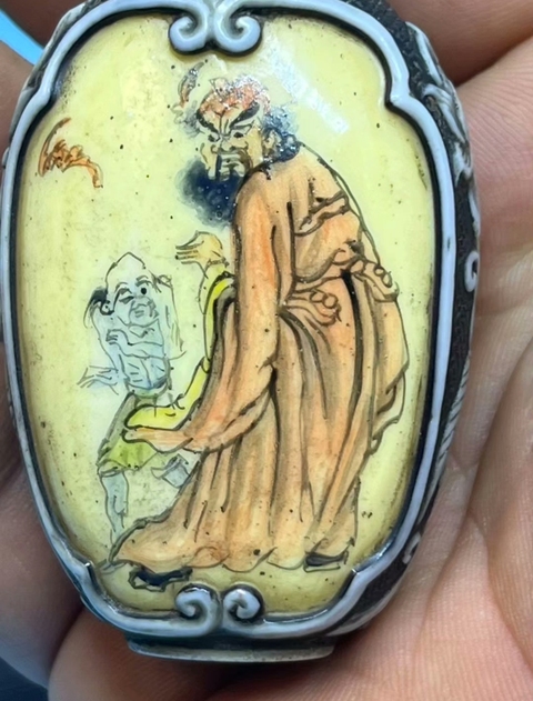 古玩陶瓷粉彩鼻煙壺真品鑒賞圖
