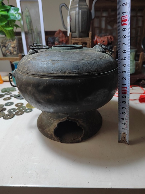 古玩雜項清末民初錫火鍋拍賣,當前價格2680元