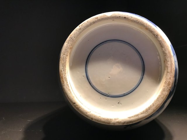 古玩陶瓷人物紋青花棒槌瓶真品鑒賞圖