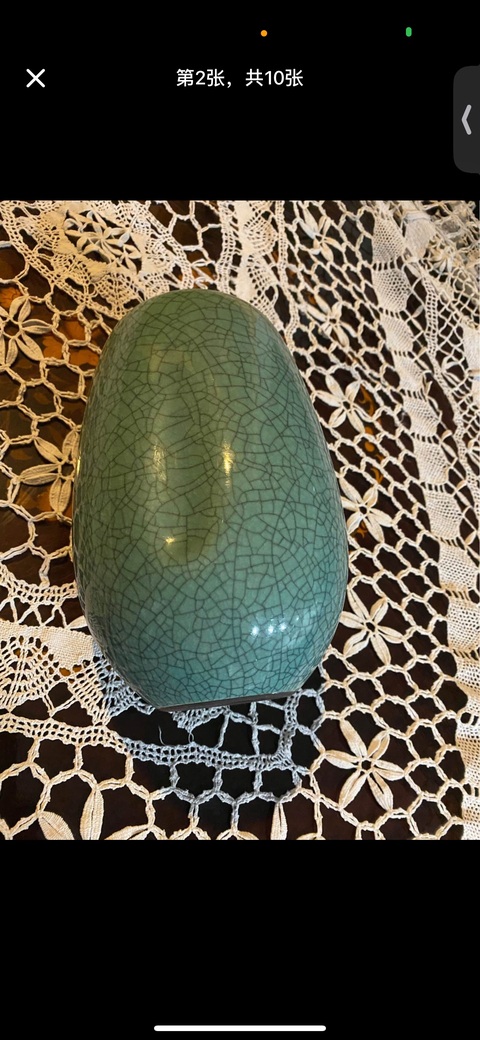 古玩陶瓷哥釉瓶真品鑒賞圖