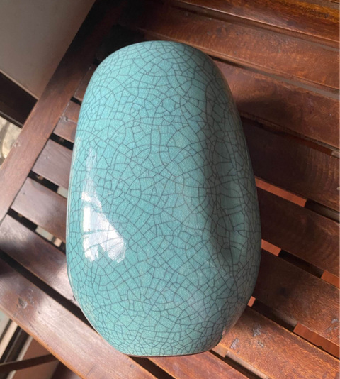 古玩陶瓷哥釉瓶真品鑒賞圖