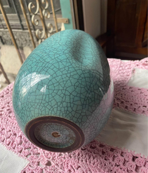 古玩陶瓷哥釉瓶真品鑒賞圖