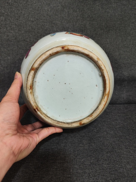 古玩陶瓷嬰戲紋粉彩西瓜罐拍賣，當前價格6800元