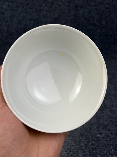 古玩陶瓷黃地粉彩福祿萬代萬壽無疆紋碗拍賣,當前價格999元