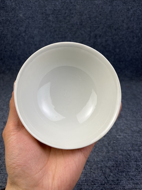 古玩陶瓷黃地軋道粉彩吉語紋碗拍賣,當前價格699元