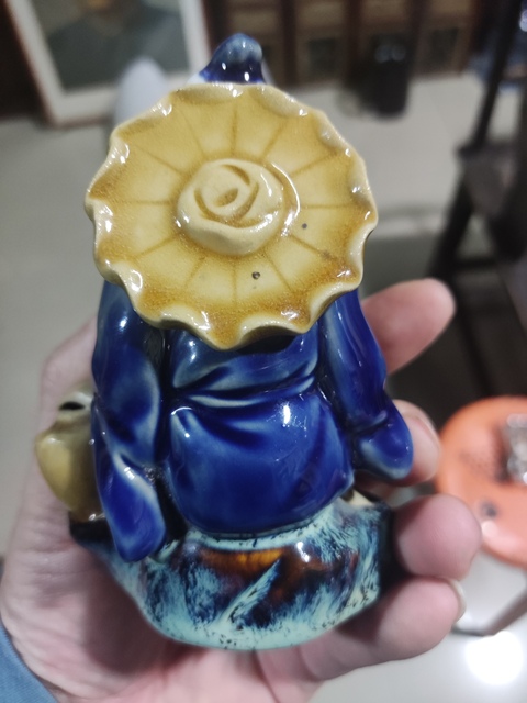 古玩陶瓷創匯期漁翁塑像拍賣，當前價格288元