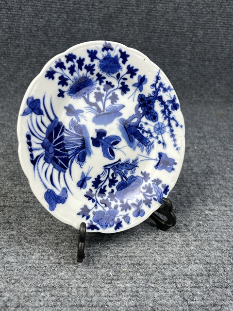 古玩陶瓷青花花蝶紋花口盤拍賣,當前價格1688元