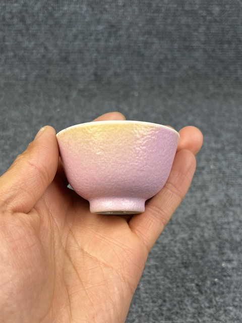 古玩陶瓷粉彩胭脂粉茶圓拍賣,當前價格5000元