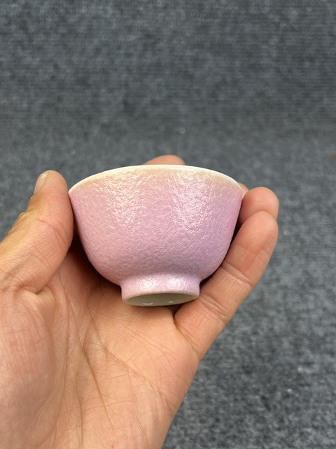 古玩陶瓷粉彩胭脂粉茶圓拍賣,當前價格5000元